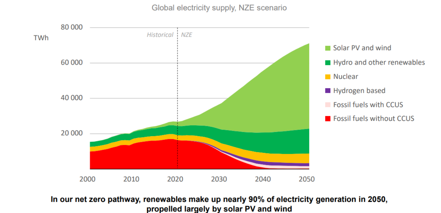 report agenzia internazionale energia fonti energetiche futuro neutralità climatica 2050